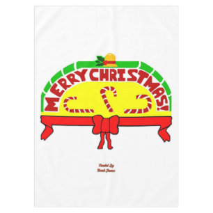 Christmas Greetings Tablecloth