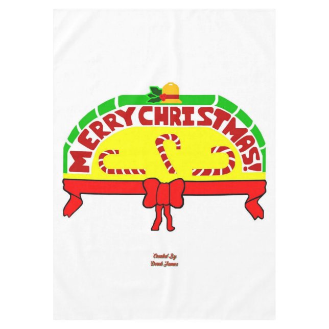 Christmas Greetings Tablecloth (Front)