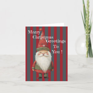 Christmas Greetings To You Holiday Card