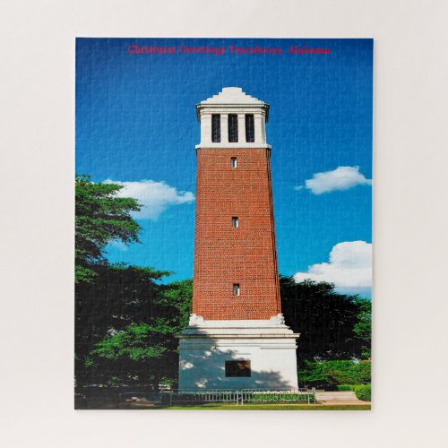 Christmas Greetings Tuscaloosa  Alabama Jigsaw Puzzle