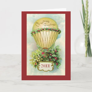Christmas Greetings with Customizable Date Holiday Card