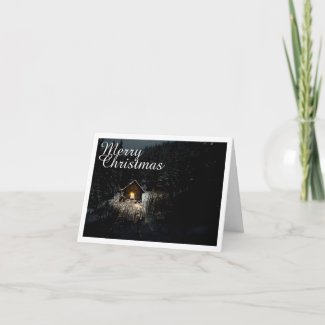 Christmas Greetings with Witch House Card