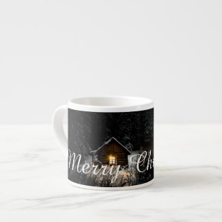 Christmas Greetings with Witch House Espresso Cup