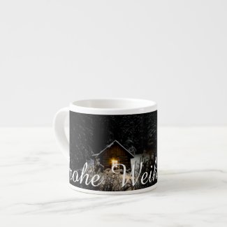 Weihnachtsgrüße mit Hexenhaus Espresso Cup