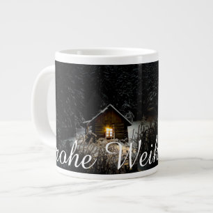 Christmas Greetings with Witch House Giant Coffee Mug
