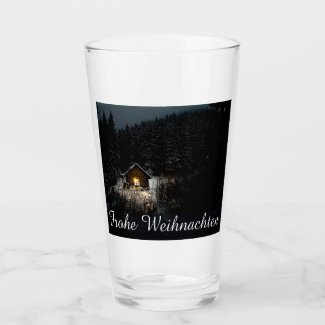 Weihnachtsgrüße mit Hexenhaus Glass