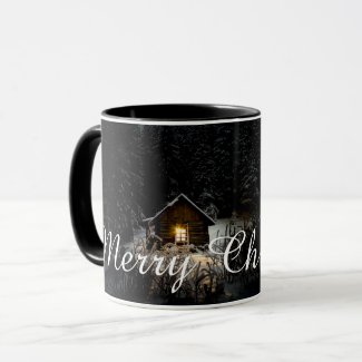 Christmas Greetings with Witch House Mug
