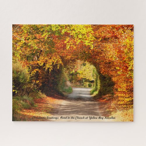 Christmas Greetings Yellow Bog Kilcullen Jigsaw Puzzle