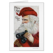 Christmas GreetingSanta with Binoculars (Front)
