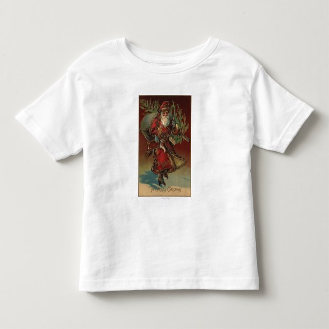 Christmas GreetingSanta with Gifts # 2 Toddler T-shirt (Front)