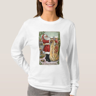 Christmas GreetingSanta with Large Sack T-Shirt