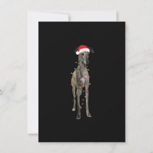 Christmas Greyhound Gift Greyhound Dog Funny Santa Invitation