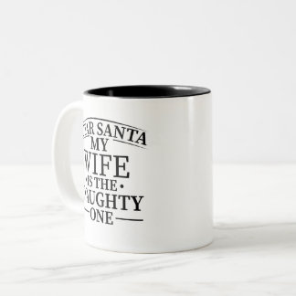 christmas, grinchmas, sweatshirt, naughty one, Two-Tone coffee mug