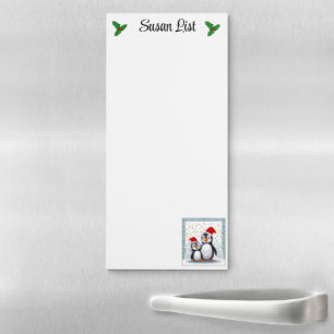 Christmas Grocery Shopping List Magnetic Notepad