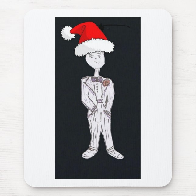 Christmas Groom Mouse Pad (Front)