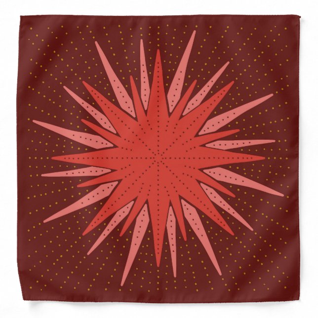 Christmas groovy Bandana Scarf Personalized Gift (Front)