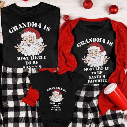 Christmas Group Most Likely To Custom Funny Santa T_Shirt