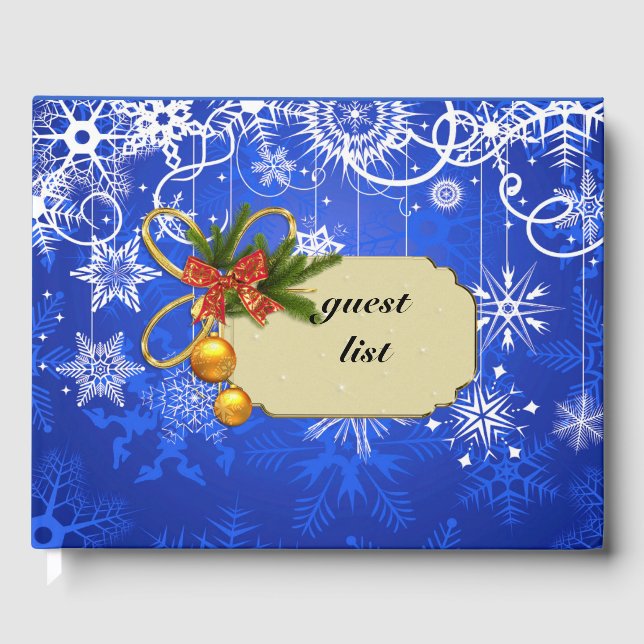 christmas guest list guest book (Front)