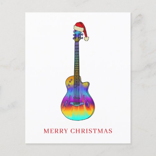 Christmas Guitar cool colorful budget Flyer