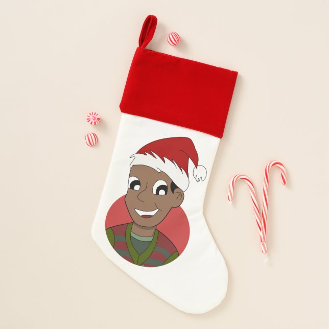 Christmas guy cartoon christmas stocking (Front)