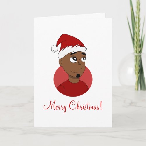 Christmas guy cartoon holiday card