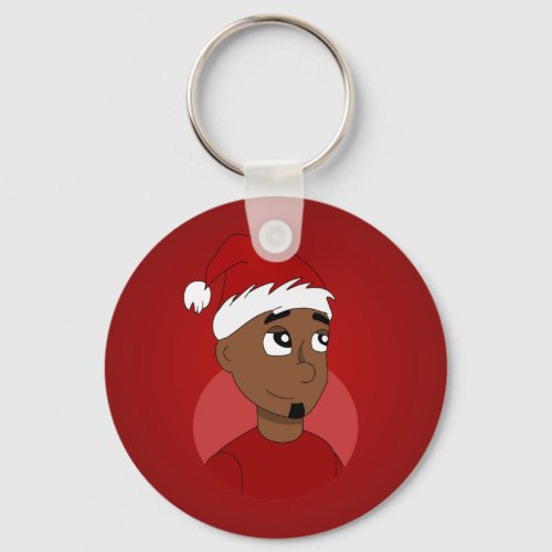 Christmas guy cartoon keychain