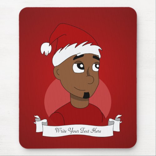 Christmas guy cartoon mouse pad