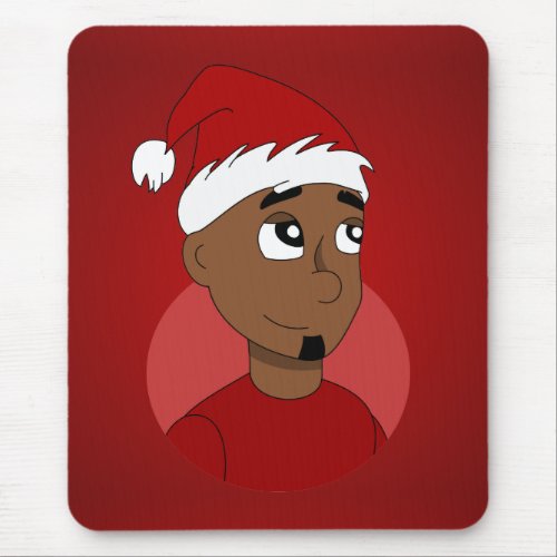 Christmas guy cartoon mouse pad