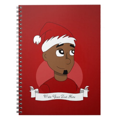 Christmas guy cartoon notebook