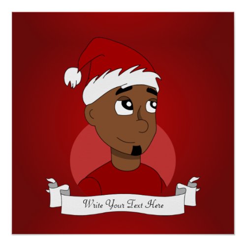 Christmas guy cartoon poster