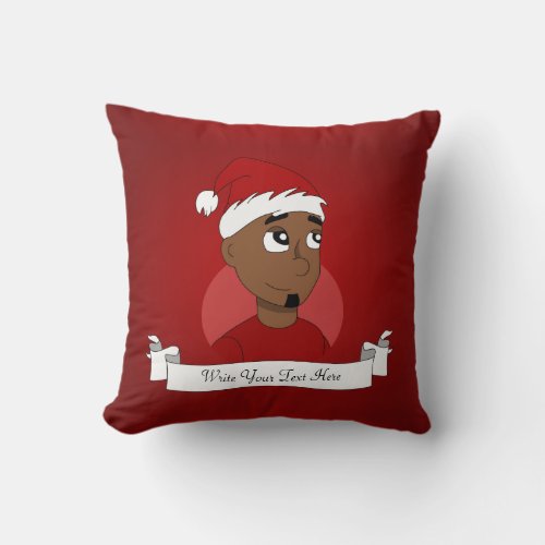 Christmas guy cartoon throw pillow
