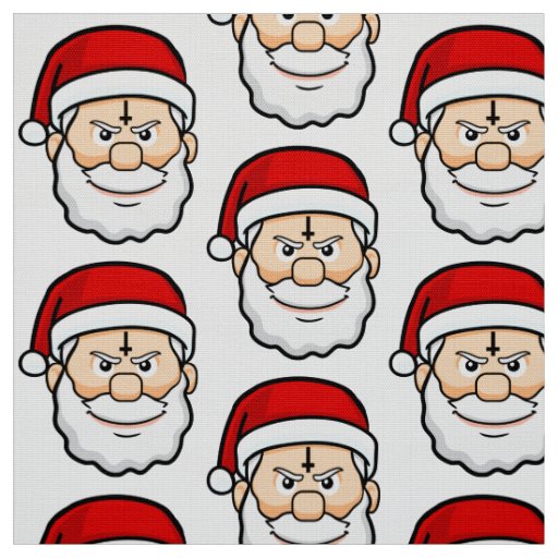 christmas hail santa fabric