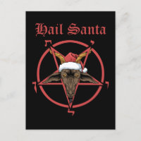 Christmas Hail Santa Satanism Goat Satan Baphomet