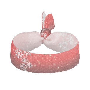Christmas Hair Tie/Snowflakes Tie