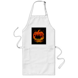 CHRISTMAS HALLOWEEN COSTUME PUMPKIN CHRISTMAS GIFT LONG APRON