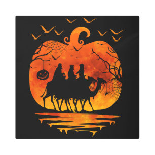 CHRISTMAS HALLOWEEN COSTUME PUMPKIN CHRISTMAS GIFT METAL PRINT