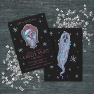 Christmas Halloween Holiday Party  Invitation