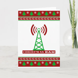 Christmas HAM Radio "Ugly Sweater" card