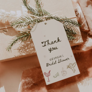Christmas Hand Drawn Bridal Shower Gift Tags