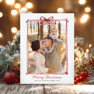 Christmas Hand Drawn Holiday Postcard