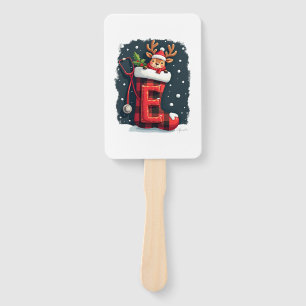 Christmas hand fan