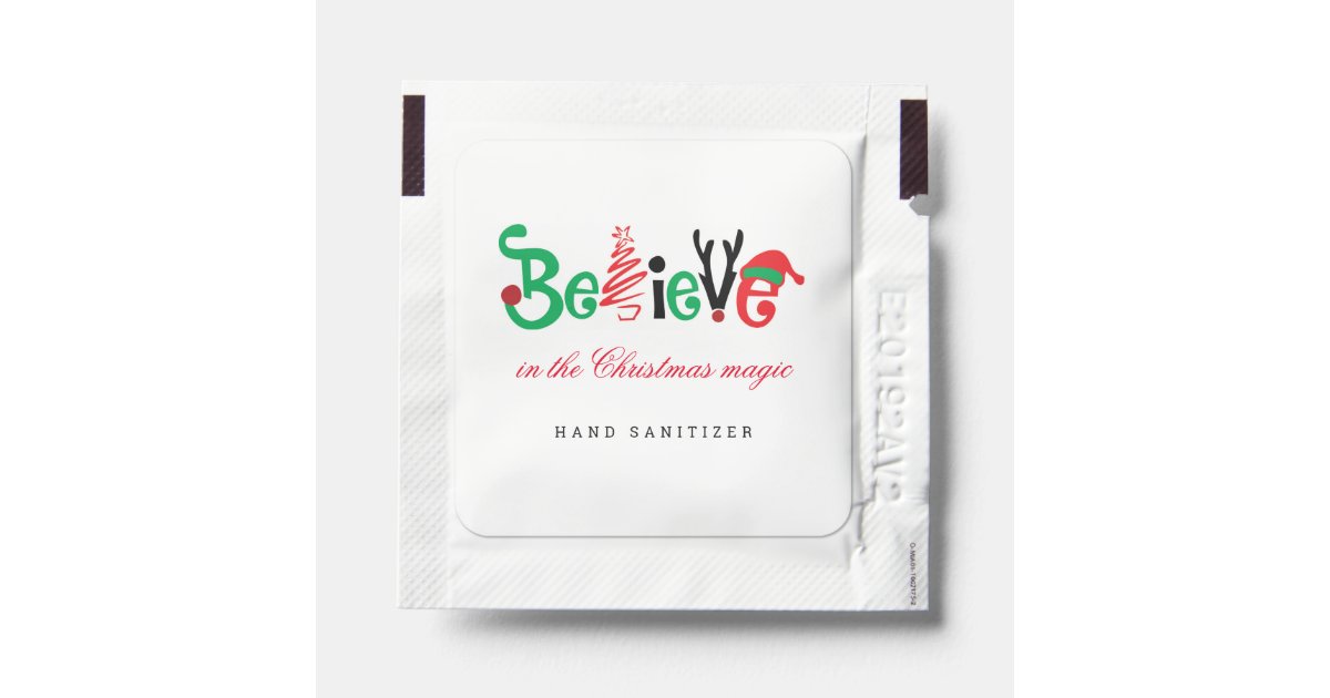 Christmas Hand Sanitizer Packet | Zazzle