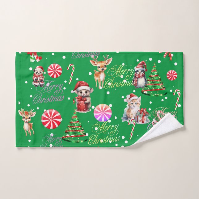 Christmas  hand towel  (Hand Towel)