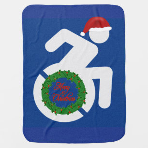Christmas Handicapped Baby Blanket