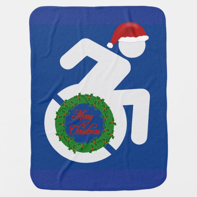 Christmas Handicapped Baby Blanket (Front)