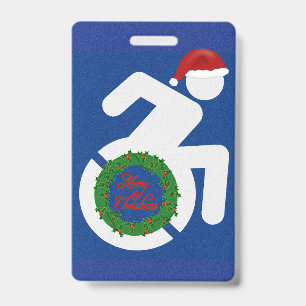 Christmas Handicapped Badge