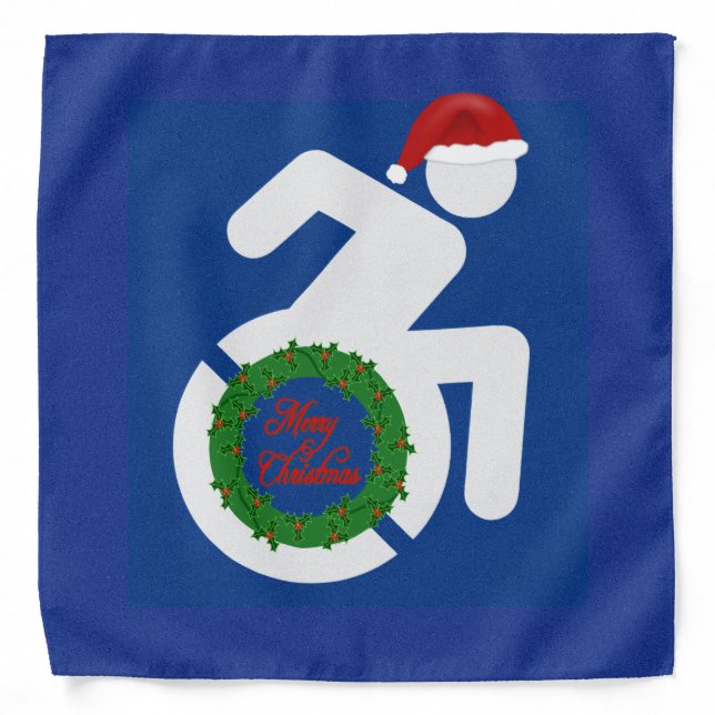 Christmas Handicapped Bandana (Front)