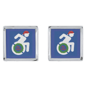 Christmas Handicapped Cufflinks