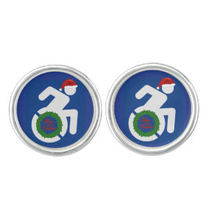 Christmas Handicapped Cufflinks