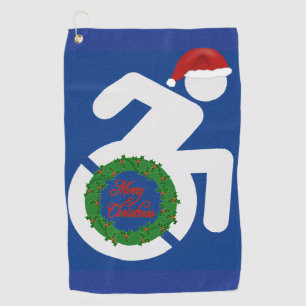 Christmas Handicapped Golf Towel